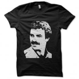 Shirt Tom selleck noir pour homme et femme