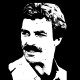 Shirt Tom selleck noir pour homme et femme