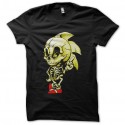 Shirt sonic squelette noir pour homme et femme