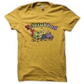 Shirt teletubad parodie teletubbies jaune pour homme et femme