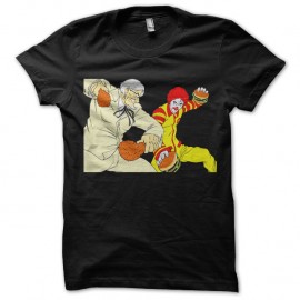 Shirt Macdonal vs KFC noir pour homme et femme