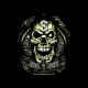 Shirt original gangster skull noir pour homme et femme