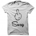 Shirt Mickey fuck swag blanc pour homme et femme