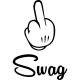 Shirt Mickey fuck swag blanc pour homme et femme
