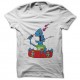 Shirt Skate Or Die cartoon blanc pour homme et femme