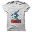 Shirt Skate Or Die cartoon blanc pour homme et femme