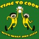 Shirt time to cook façon cartoon vert pour homme et femme