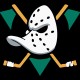 Shirt logo hockey duck noir pour homme et femme