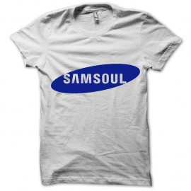 Shirt Samsoul parodie Samsung blanc pour homme et femme