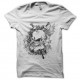 Shirt skull and sword blanc pour homme et femme