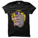 Shirt loup de cartoon noir pour homme et femme