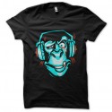 Shirt crazy monkey music noir pour homme et femme