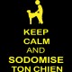 Shirt keep calm et sodomise ton chien noir pour homme et femme