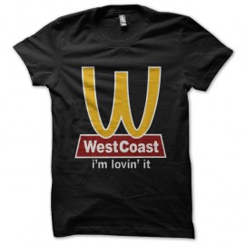Shirt WestCoast parodie mac donald Noir pour homme et femme