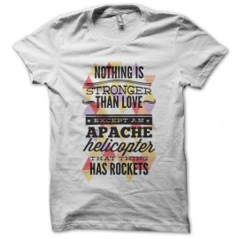 Shirt Nothing is stronger than love blanc pour homme et femme