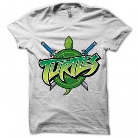 Shirt logo tortues ninja Turtles blanc pour homme et femme