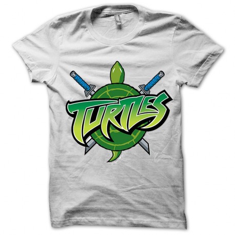 Shirt logo tortues ninja Turtles blanc pour homme et femme