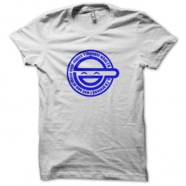 Shirt logo amusant blanc pour homme et femme