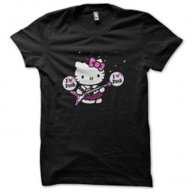 Shirt kitty punk noir pour homme et femme