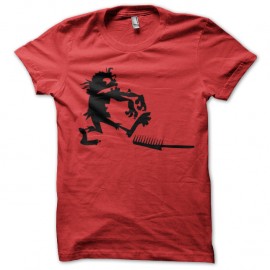 Shirt Zombie gag rouge pour homme et femme