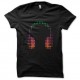 Shirt ecouteurs geek noir pour homme et femme