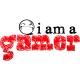 Shirt I am gamer blanc pour homme et femme
