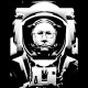 Shirt Neil Armstrong trame noir pour homme et femme