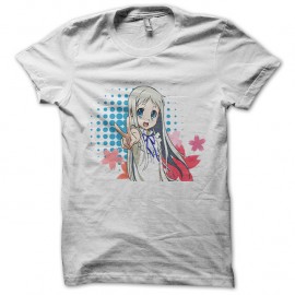 Shirt static menma anime blanc pour homme et femme