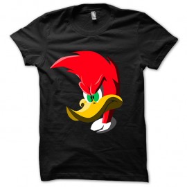 Shirt Angry Woodywoopecker noir pour homme et femme