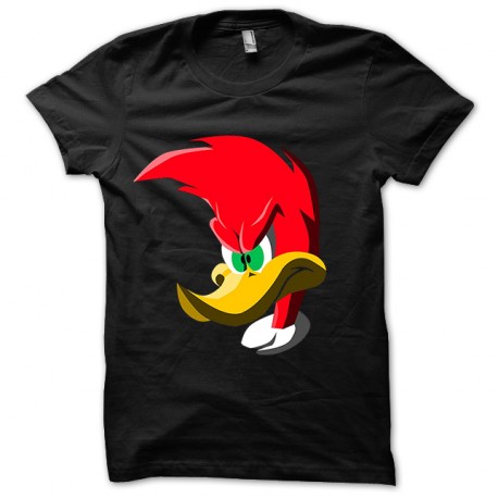 Shirt Angry Woodywoopecker noir pour homme et femme