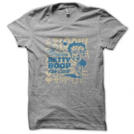 Shirt betty boop gris pour homme et femme