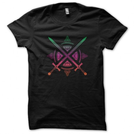 Shirt sword logo fashion noir pour homme et femme