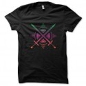 Shirt sword logo fashion noir pour homme et femme