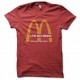 Shirt frites mc donalds rouge pour homme et femme