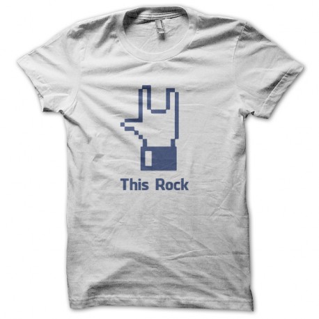 Shirt this rock parodie facebook blanc pour homme et femme