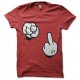 Shirt mickey fuck you rouge pour homme et femme