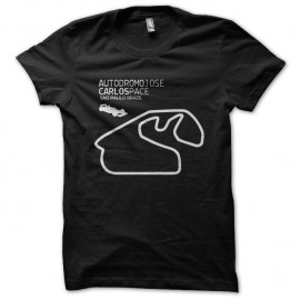 Shirt Autodromo Jose Carlos Pace circuit f1 noir pour homme et femme