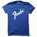 Shirt Fender original Blanc/Bleu Royal pour homme et femme