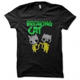 Shirt breaking cat noir pour homme et femme