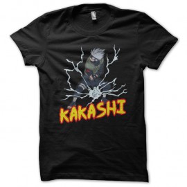 Shirt kakashi naruto anime noir pour homme et femme