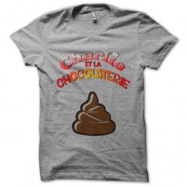Shirt charlie et la chocolaterie gris pour homme et femme