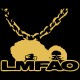 Shirt LMFAO chaine bling bling noir pour homme et femme