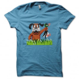 Shirt chien duck hunt bleu ciel pour homme et femme