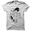 Shirt not here with me blanc pour homme et femme