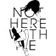Shirt not here with me blanc pour homme et femme