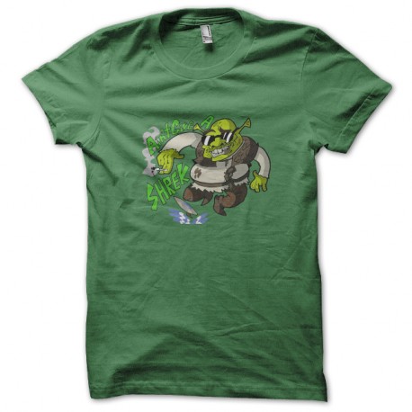 Shirt shrek se defonce vert pour homme et femme