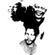 Shirt Nelson Mandela Africa blanc pour homme et femme