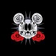 Shirt skull Mickey noir pour homme et femme