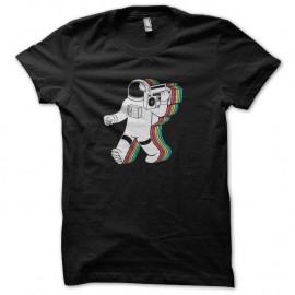 Shirt music astronaut noir pour homme et femme