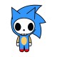 Shirt sonic game over blanc pour homme et femme